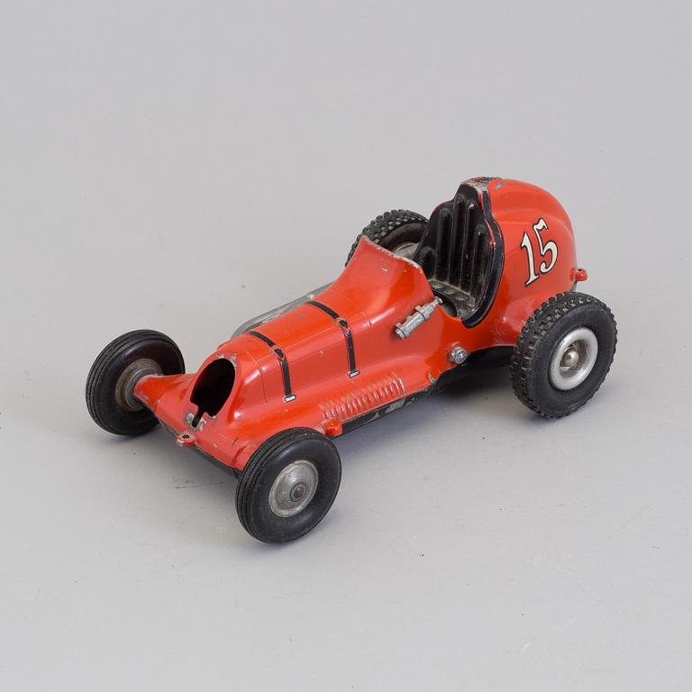 A THIMBLE DROME TETHER CHAMPION RACING CAR, Roy Cox, aluminium, 1950s.