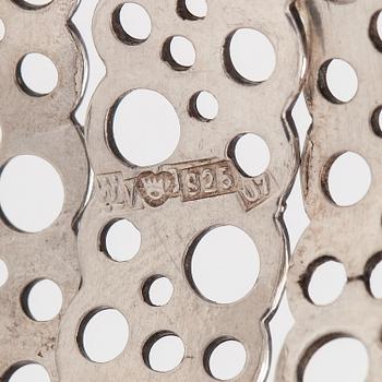 Liisa Vitali, A stelring silver bracelet "Pitsi". Westerback, Helsinki 1973.
