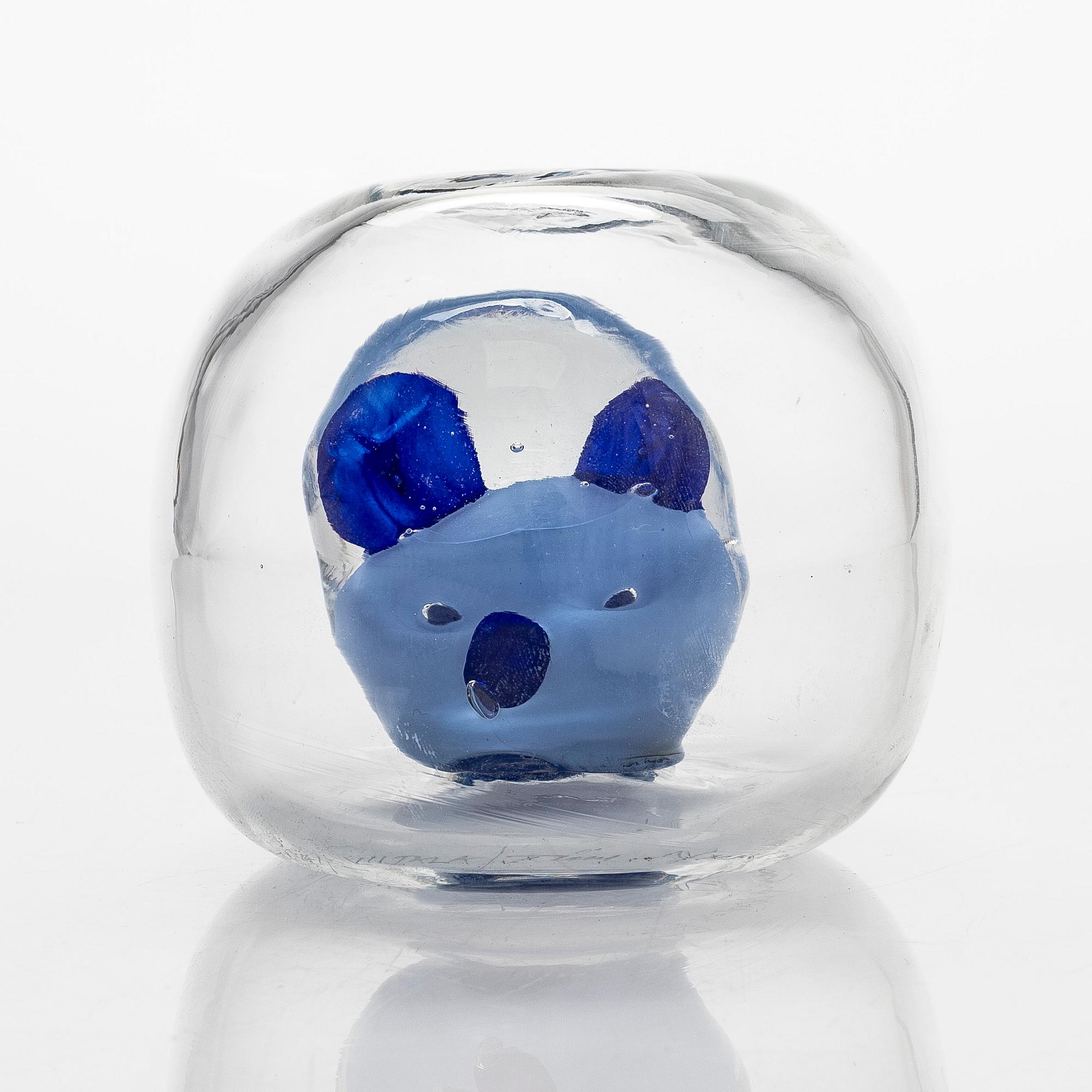 Tiina Nordström, an art glass signed Tiina Nordström, Iittala 1991.