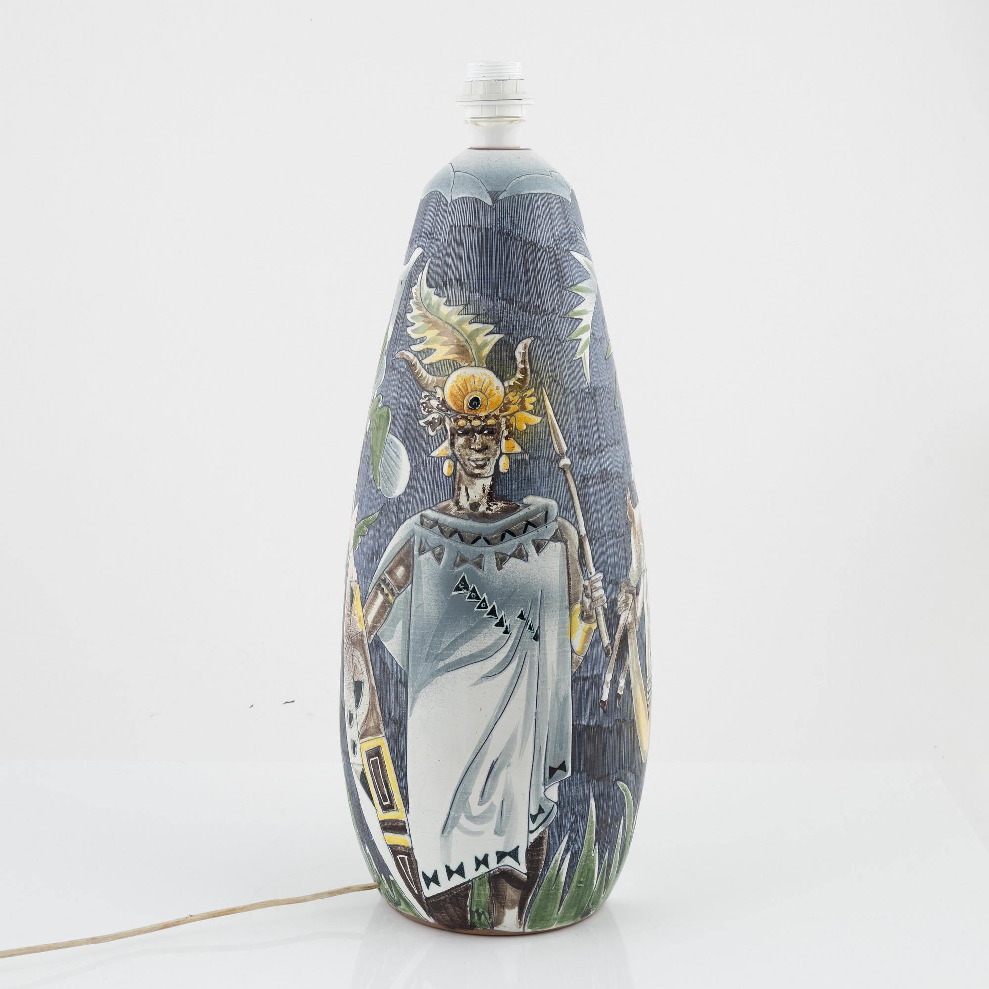 Marian Zawadzki, a ceramic floor light from Tilgmans Keramik.