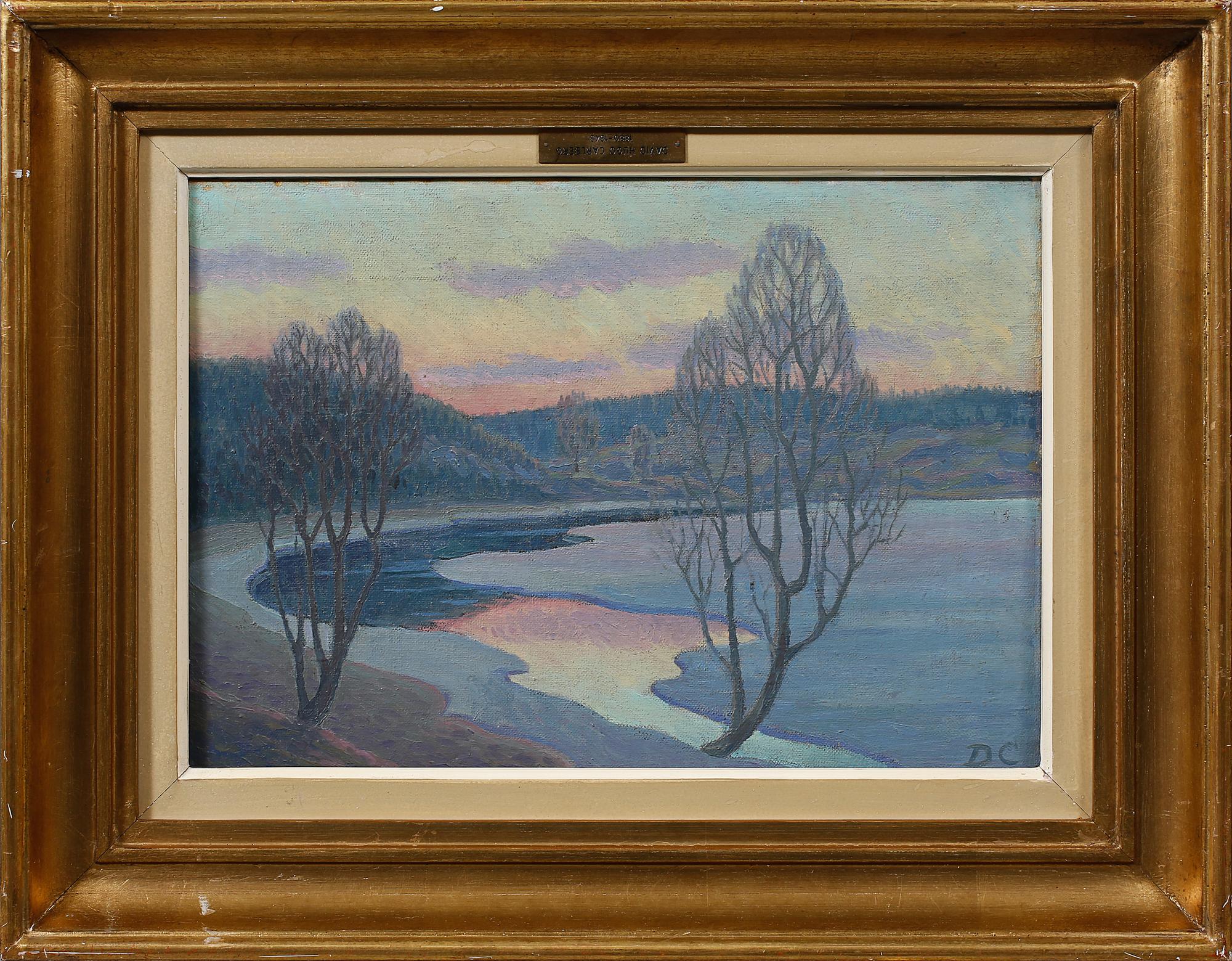 OKÄND KONSTNÄR, olja på duk, signerad DC, omkring sekelskiftet 1900.