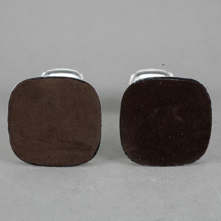 LJUSSTAKAR, ett par, sterlingsilver, Gustaf Janson, Cg Hallberg, Stockholm, 1956.
