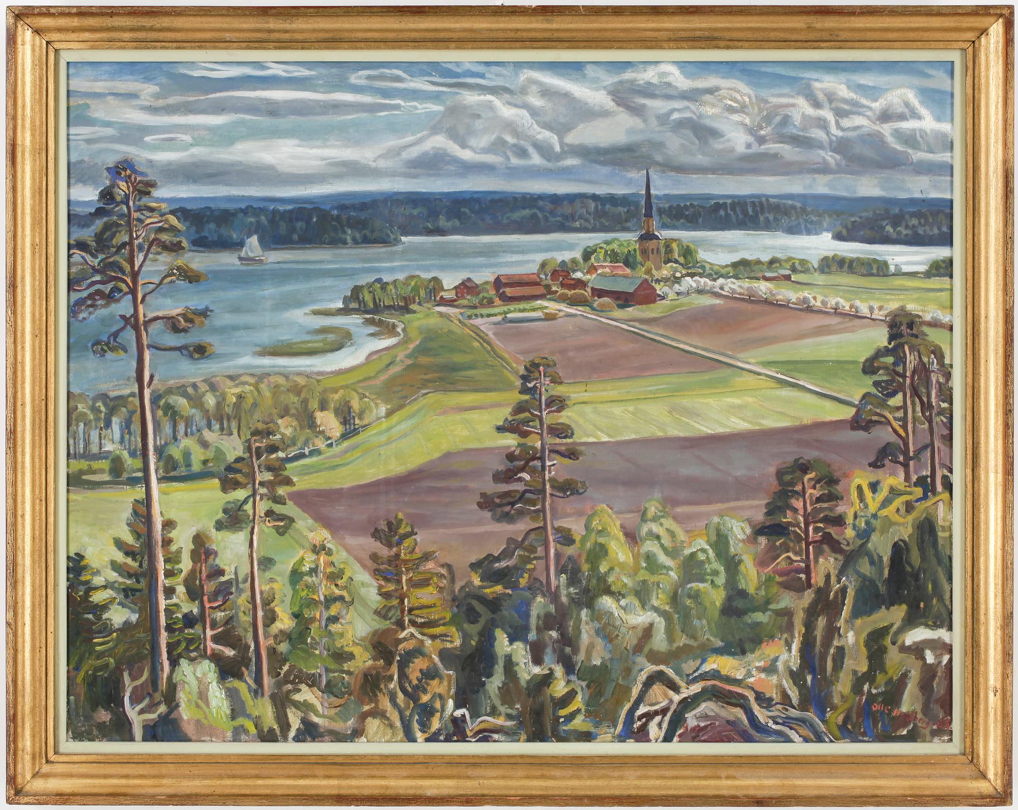 OLLE NORDBERG, olja på duk, signerad och daterad -31.