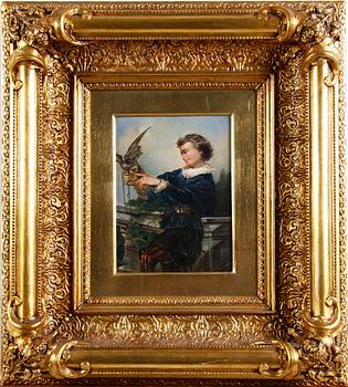 OKÄND KONSTNÄR. Olja på duk, sign Alexander o dat 1855.