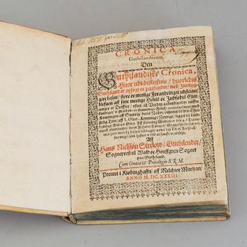 A book, Hans Nielssøn Strelow, 1633.