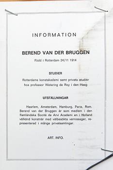 Barend van der Bruggen, olja på duk, signerad.