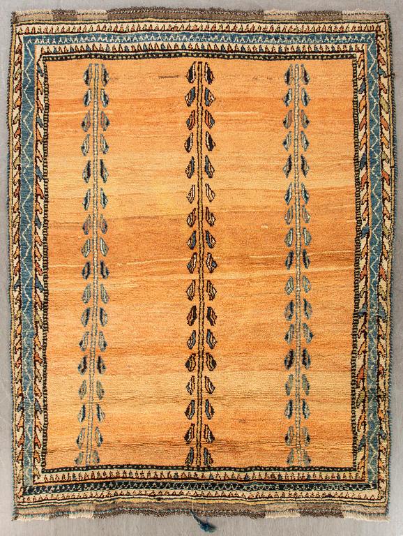 A semiantique gabbeh carpet ca 234 x 163 cm.