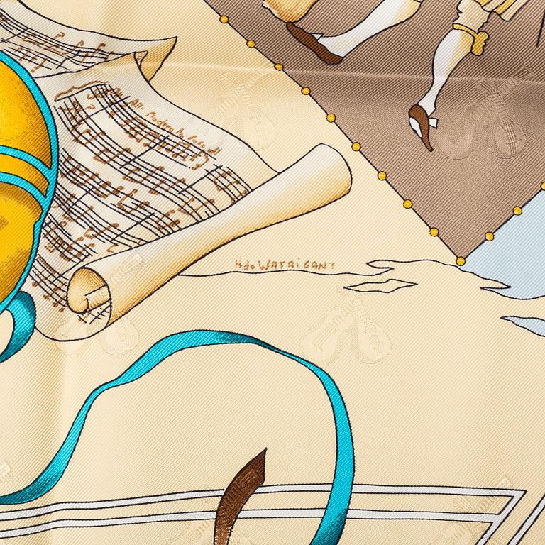 HERMÈS, scarf "Le Carnaval de Venise".