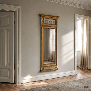 Mirror, Late Gustavian, late 18th century.