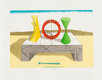 Graphic portfolio, 9 sheets, "Music Maestro Please II", 1981.