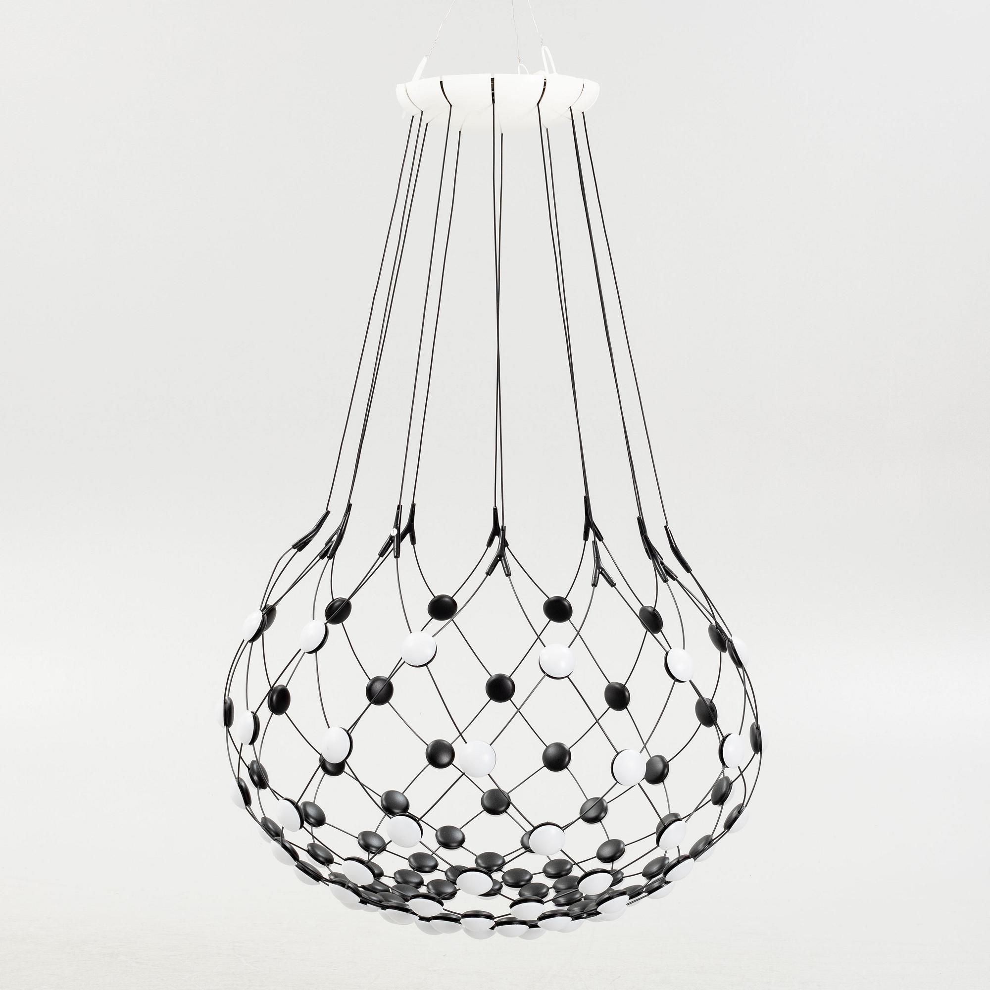Francisco Gomez Paz, taklampa, "Mesh", Luceplan, Italien.
