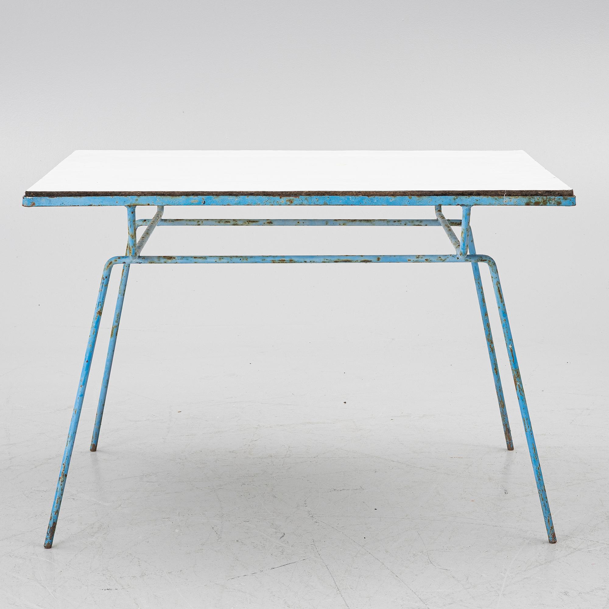 A set of garden furniture, model P-40 and P-50, Grythyttan, Sweden, late 1950's.