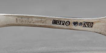 SILVERPARTI, 24 delar, däribland Tore Eldh, från ca 1843. Vikt ca 800 gram.