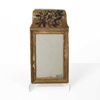 Mirror, folk art, circa 1800.
