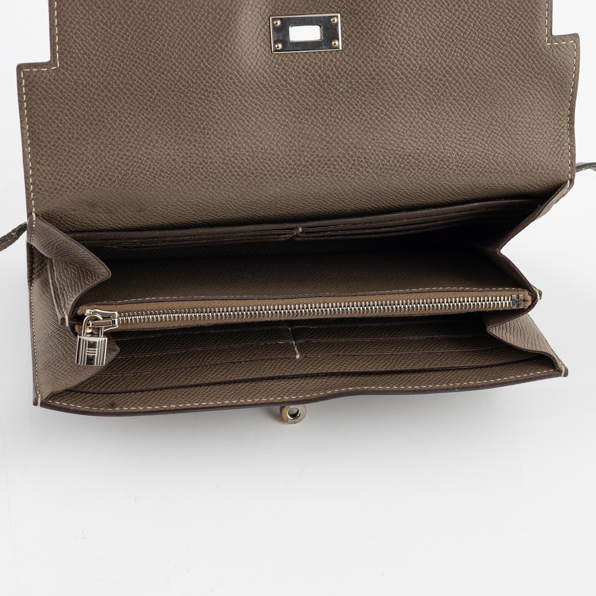 Hermès, an Epsom leather 'Kelly' wallet, 2011.