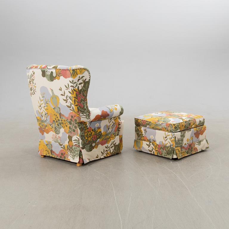 Ragnar Helsén, fåtölj, "Oxford", Stjernmöbler, Herrljunga för firma Svenskt Tenn.