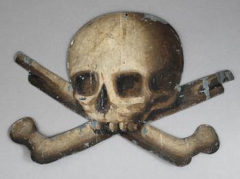 KYRKO/EPITAFIEORNAMENT, plåt, 1700/1800-tal.