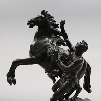 GUILLIAUME COUSTOU, efter, skulptur s k Marlyhäst, 1800-/1900-tal.