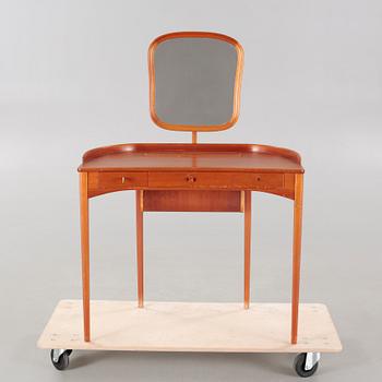 a table with mirror "Birgitta" veneered with teak designed by Carl Malmsten for Bodafors Möbelfabrik,