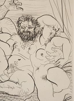 Pablo Picasso, "Scène bacchique au Minotaure".