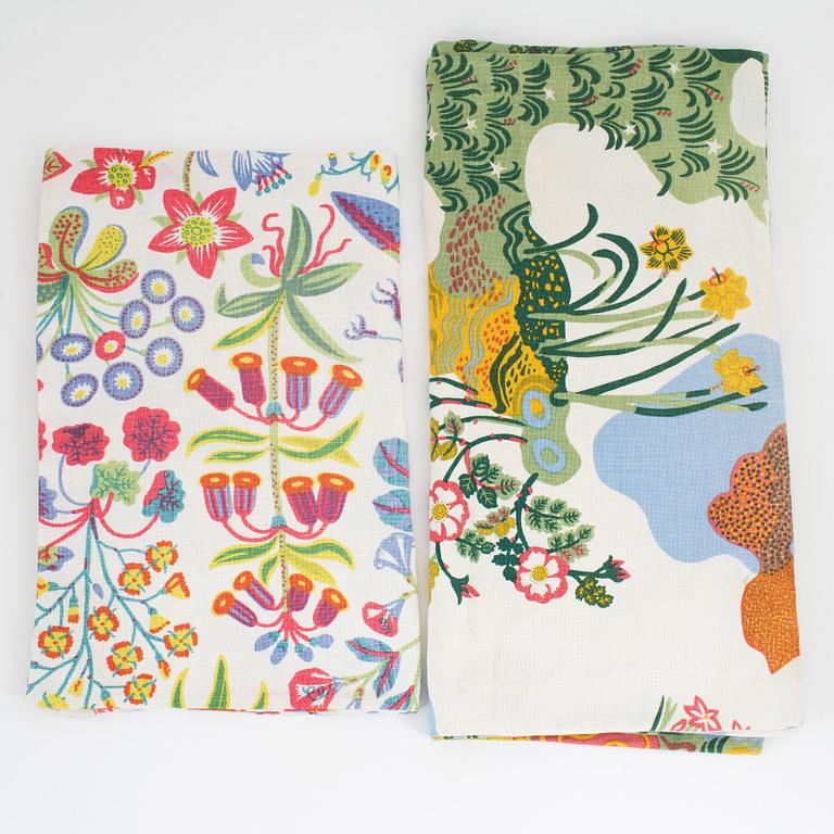 Josef Frank, fifteen decorative pillow covers, Firma Svenskt Tenn.