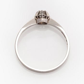 Ring, brilliant cut diamond, platinum, Peltonen & Kni, Helsinki.