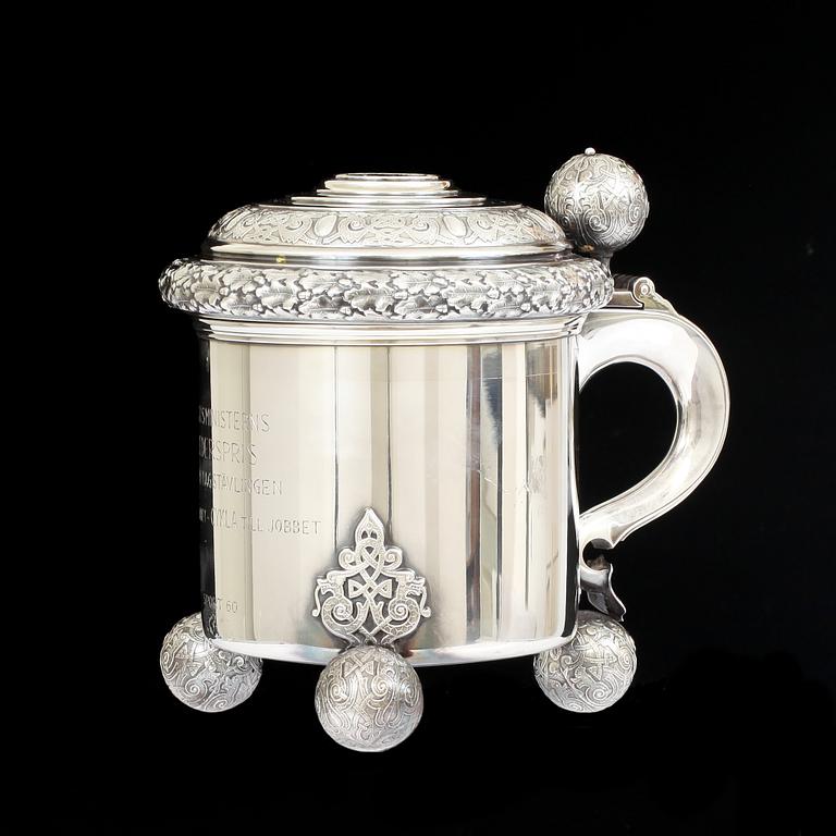 STOP, silver, G.A.B Stockholm 1958. C:a 820 g.