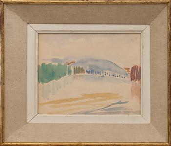 CUNO AMIET, akvarell, monogramsignerad.