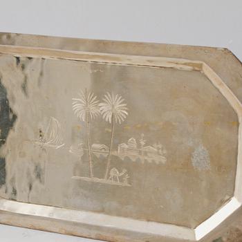 PARTI SILVER, 13 delar, bla Gewe Silvervarufabriken Ab, Malmö, 1955. Vikt 545 g.