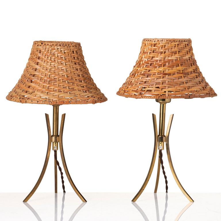 Swedish Modern, a pair of table lamps, mid-20th century.