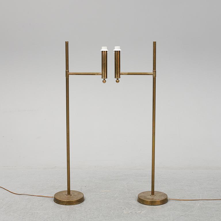 A pair of Bergbom floor lamps, second half of the 20th century.