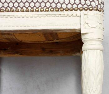 TABURETT, gustavianskt provinsarbete omkr 1800.