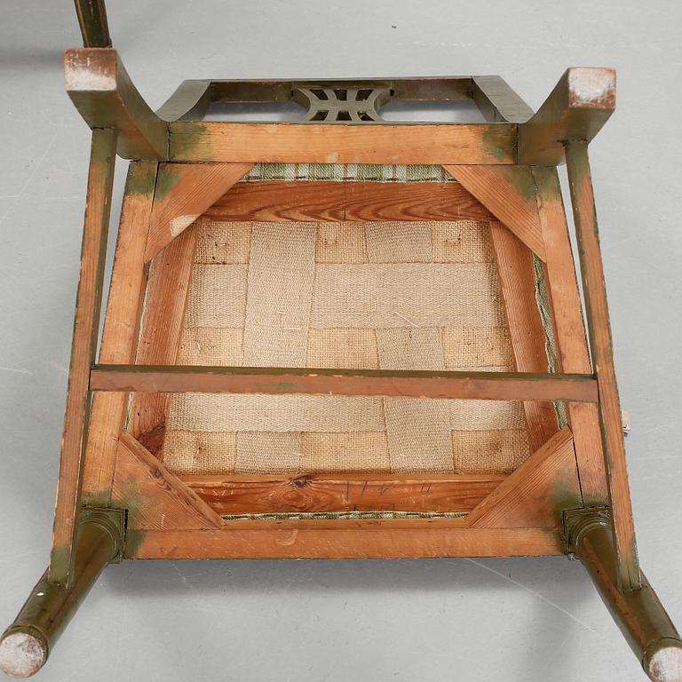 STOLAR, 4 st, sengustaviansk stil 1800-talets mitt/andra hälft.