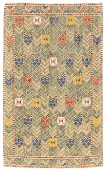 112. Märta Måås-Fjetterström, a drape, "Rågen", flat weave, ca 203 x 124 cm, signed AB MMF.