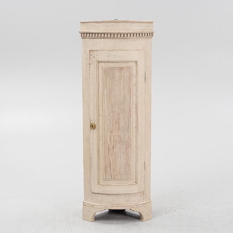 A painted Gustavian style cabinet, 19th Century.