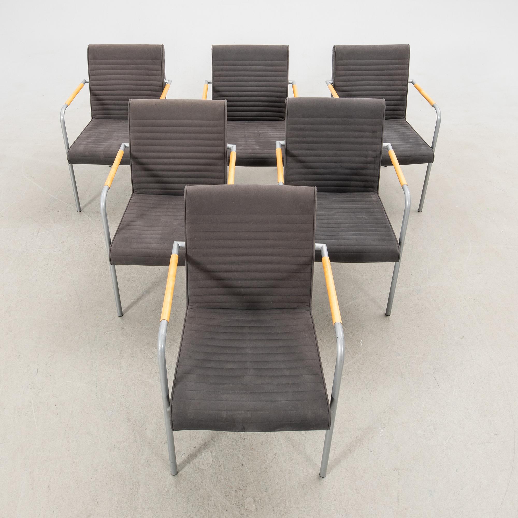Chairs, 6 pcs, Offecct, Quilt.