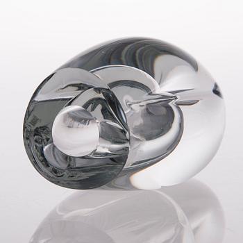 A 'Claritas' glass sculpture signed Timo Sarpaneva, Iittala 1984 C 855.