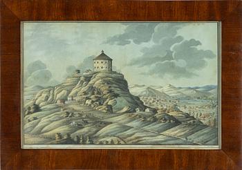 Carl Gustaf Ulfsparre af Broxvik, watercolours, a pair, signed and dated 1816.