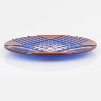 Matz Borgström, a dish, Orrefors Gallery, 1988.