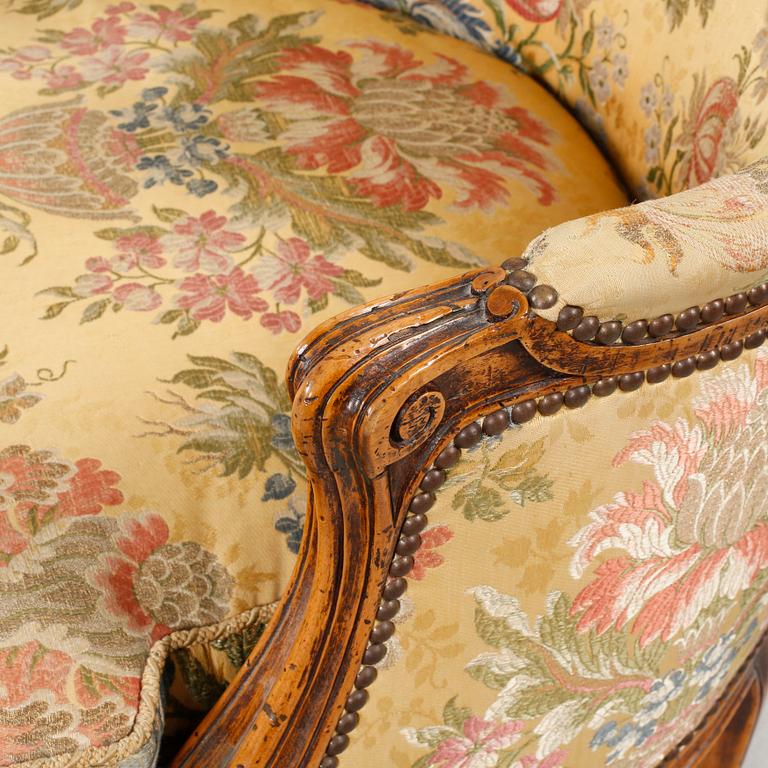 A rococo style armchair, second half of the 19th century.