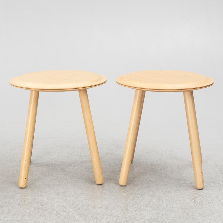 Jon Karlsson, pallar/sidobord, fyra stycken, IKEA PS 2017.