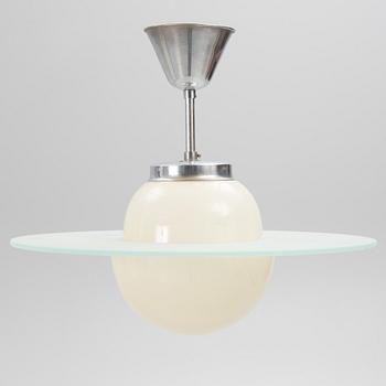 A 'Saturn' ceiling light, around mid 20th Century.