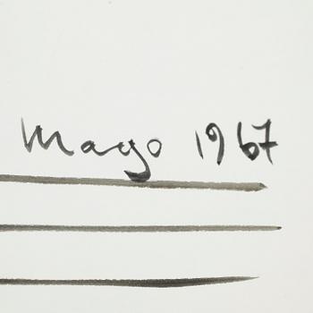 MAX GOLDSTEIN, kostymskisser, 19 st, sign o dat. 1966-1967.