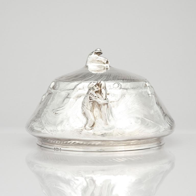 Aron Jerndahl, a silver tureen 'Dansen' (the Dance) executed by Johan August Ferngren Stockholm 1930.