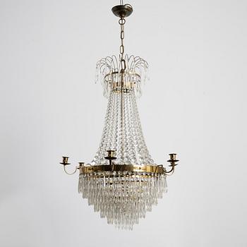 A Gustavian style chandelier, 20th Century.