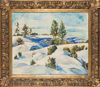 Mikko Carlstedt, olja på duk, signerad  och daterad 1919.