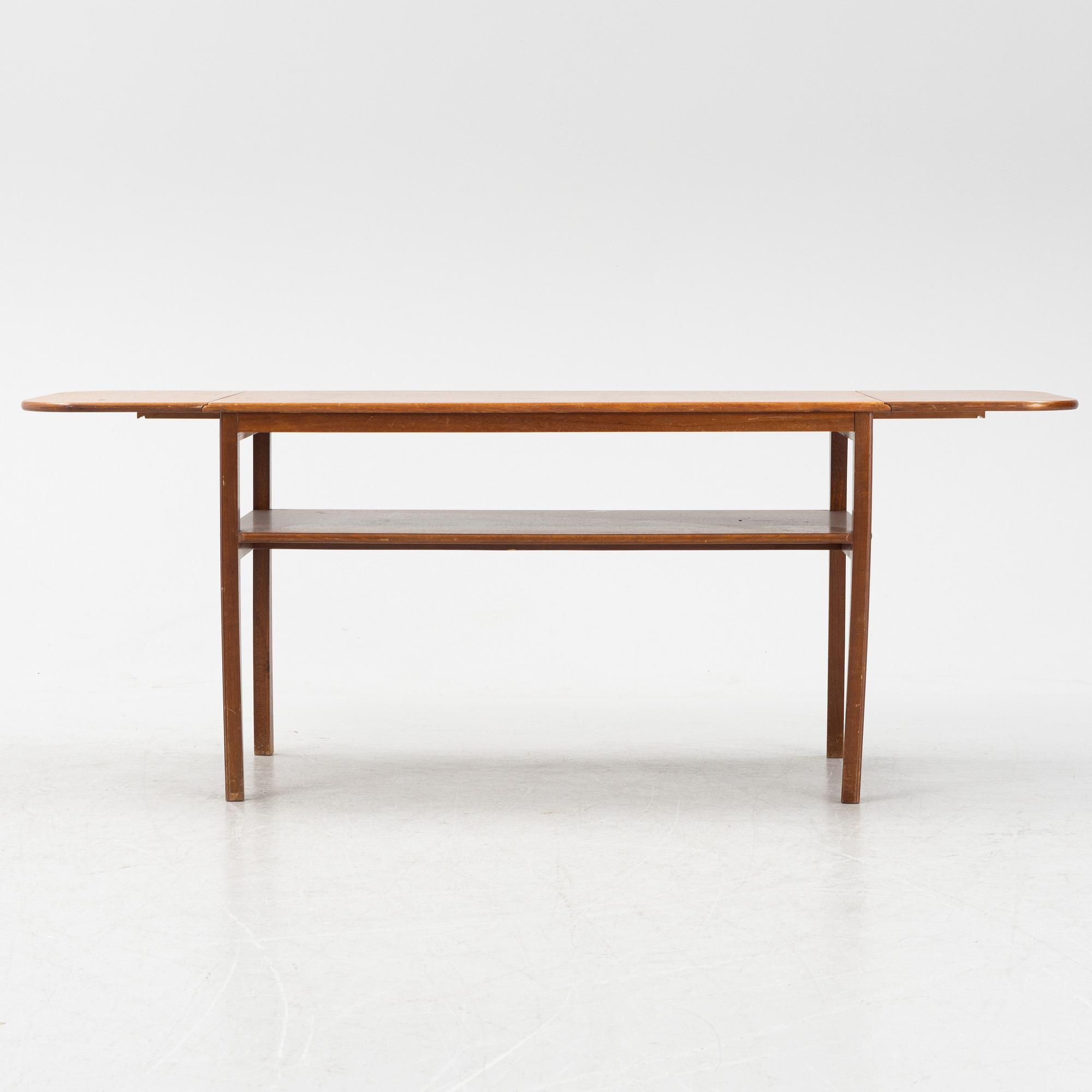 Josef Frank, a drop-leaf coffee table, model 1059, Firma Svenskt Tenn, Sweden, mid/second half of the 20th century.