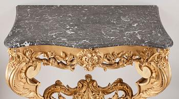 KONSOLBORD, barockstil, 1800 tal.