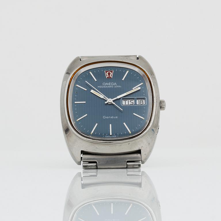 HERRARMBANDSUR, Stål, Omega Megaquartz 32 KHz.