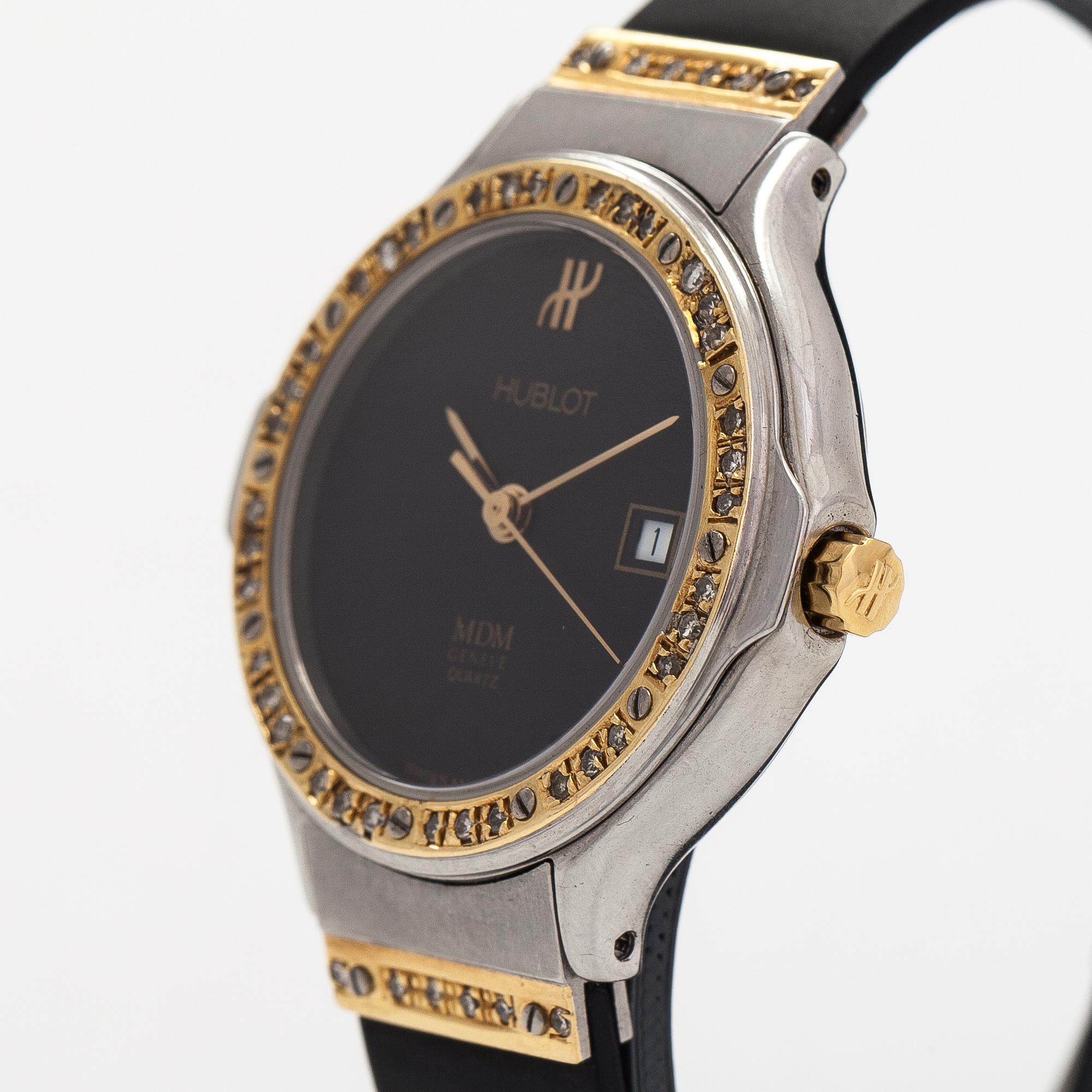 Hublot, MDM, wristwatch, 28 mm.